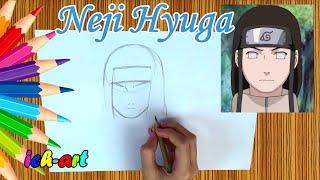 NEJI HYUGA | NARUTO | Draw with me | Как нарисовать Неджи Хьюга?