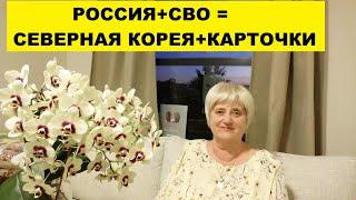 РОССИЯ+СВО = СЕВЕРНАЯ КОРЕЯ+КАРТОЧКИ..ОТРЕЗВЛЯЮЩИЕ НОВОСТИ