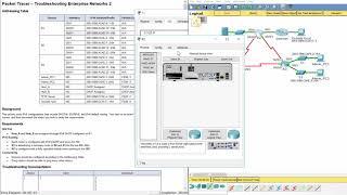 [CCNA v6] Packet Tracer 8.2.4.12  Troubleshooting Enterprise Networks 1