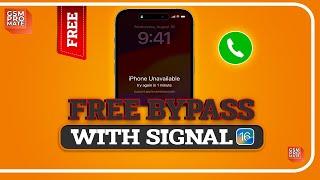  FREE Bypass With Signal  iOS 16.7.2 - 15xx [NEW TOOL 2024] FIX SIM 