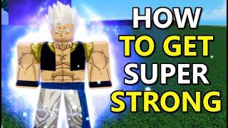 How to Get SUPER STRONG In Dragon Ball Ultimate Roblox! Dragon Blox Ultimate