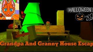 полное прохождение Halloween 2021 Grandpa And Granny House Escape