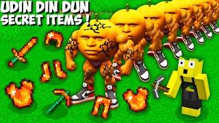 How to MINE UDIN DIN DUN AND GET RAREST ARMOR in Minecraft ? BRAINROT ITEMS !