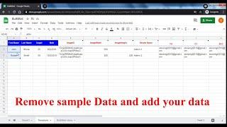 3. Add data in sheet || How to send Bulk Email from Google Sheet || Step by Step #BulkMail