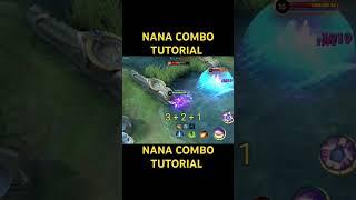 NANA COMBO TUTORIAL BY NOBITA NOBI #mobilelegends #mlbb #nanashorts #nanashorts #heronana #mlbbnana