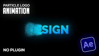 After Effects Tutorial - Particles Text Or Logo Animation | No Plugins | Motion Mirror