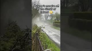 Mulgrew's massive off at Friday's Circuit of Ireland. #circuitofireland #rally #irishrally