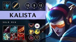 Kalista Mid vs Talon: Triple Kill, Dominating - KR Grandmaster Patch 14.17