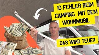 Diese 10 Fehler solltest du beim Camping mit dem Wohnmobil vermeiden