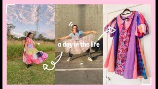 a day in the life running my small business (studio vlog + thrift haul!)