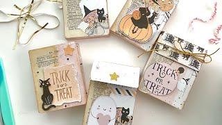 Turning my JOURNAL CARDS into DIY TREAT BOXES or EMBELLISHMENT Storage Tutorial