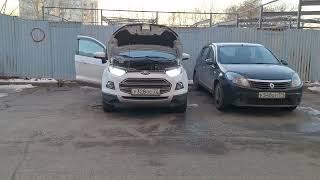 Установка светодиодных ламп H7 на Ford Ecosport