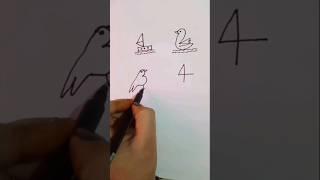 easy number drawing for kids l use of number 1 2 3 4 .#viralvideo #tuitionvlog #shortsvideo