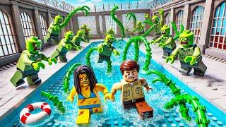 LEGO ZOMBIE APOCALYPSE Pool Party GONE WRONG!