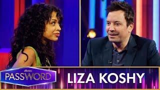 Jimmy Fallon and Liza Koshy Play a Black and White-Themed Round of Password