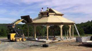 Beautiful Prefab Gazebo Installation by Lancaster County Backyard