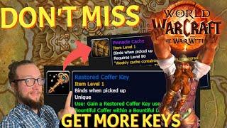 DON'T MISS! Get 4 Coffer Keys Weekly by Using These Cache Rewards in World of Warcraft War Within