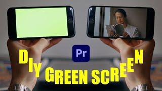 How To Green Screen/Chroma Key WITH YOUR PHONE in Adobe Premiere Pro