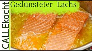 Butter bei die Fische - Lachs in Weißwein gedünstet - Lecker,  schnell