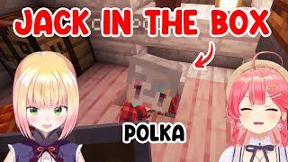 Miko and Nenechi can't stop laughing at Polka getting stuck in Nenechi's trap