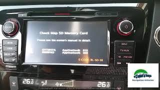 Nisssan Xtrail Missing SD card and SD error solution