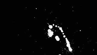 White Ink Splatter Over Black Screen Background (After Effects template)