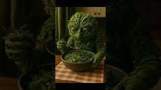 This arugula creature is eating arugula… again 