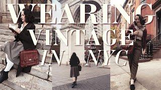 Wearing Vintage Clothes in New York! | A Week of Fashion School Outfits