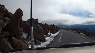 Real time drive up and down Mt Wellington Tasmania