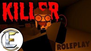 KILLER in the dark old abandoned train station | Murderer Roleplay ( Unturned Horror Story )