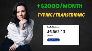 MAKE +$2500 A MONTH TYPING/TRANSCRIBING FROM HOME (NO EXPERIENCE/BEST JOBS)