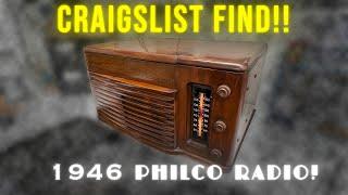 Antique Philco Radio! [Let's Check It Out!] #vintageaudio #antique