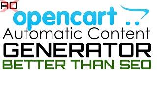 Better than Opencart SEO Kits Opencart Content Page Generater Module