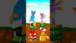Top 3 cartoon animation juggy wuggy and kissy trofi #shorts #animation #cartoon #viral