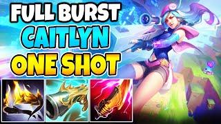 BROKEN ONE-SHOT CAITLYN FULL LETHALITY BURST (75,000 DAMAGE, 22 KILLS, 500 AD) - League of Legends