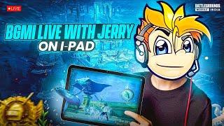  Day-4 || BGMI LIVE || TEAMCODE ONLY || IPAD 10th GEN #bgmilive #jerryislive #pubgmobile