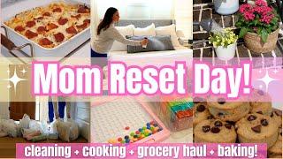 Busy Mom Reset Get It All Done! Mom Motivation Clean Cook Bake! Mom Life Home Reset Day