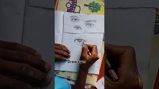 Draw eyes better than your teacher #art #drawing #eyes #drawingtutorial #trending #shortvideo