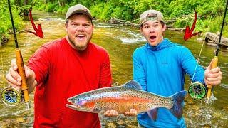 Subscriber Taught Me How to Fly Fish (FIRST TROUT EVER)