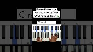 Learn these Jazz Passing Chords from “O Christmas Tree” #jazz #piano #christmas