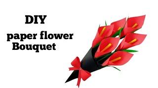 DIY paper flower bouquet ideas  | Easy Paper flower bouquet making| How to make Paper flowers