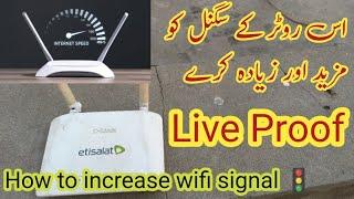 Increase Wifi Signal - Live Proof - wifi networking - Muneer IT Expert