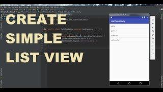 How to create simple list view in android studio in hindi