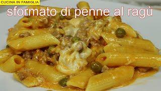 SFORMATO DI PENNE ALLA SICILIANA CON RAGù