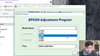 Epson Reset L110 L130 L200 L210 L220 L300 L310 L350 L355 L360 L365 L800 Contraseña(F500.)