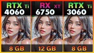 RTX 4060 Ti vs. RX 6750 XT vs. RTX 3060 Ti Tested in 12 Games | 1080p vs.1440p