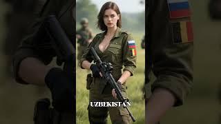 WOMEN SOLDIER IN UZBEKISTAN  #soldier #army #britishsoldier #warrior #military #womanpower #love