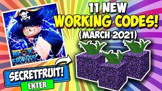 *NEW* WORKING CODES IN BLOX FRUITS! ALL WORKING BLOX FRUITS CODES ROBLOX! (March 2021)