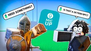 TROLLING as a SKYRIM NPC on ROBLOX... | Voice-Chat Trolling