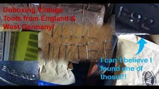 Unboxing Vintage Tools from England & West Germany - Rare and old tools from both UK & Europe